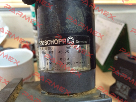 TYP: PM1 48-25, 24 V DC, 3000 U, 12 W, B14, IP54, MOTOR GEWICKELT NACH WK 1054702 - OEM Groschopp