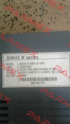 SINUS N 0005 2S XIK2 Santerno