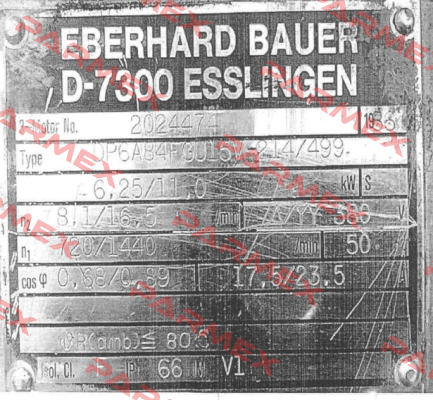 DP6A84FGU15V-214/499 Bauer