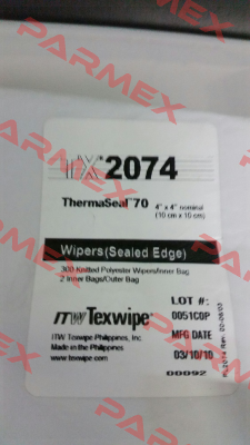 TX2074 (pack 6000 pcs)  Texwipe