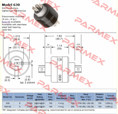 Model 630 Mercotac