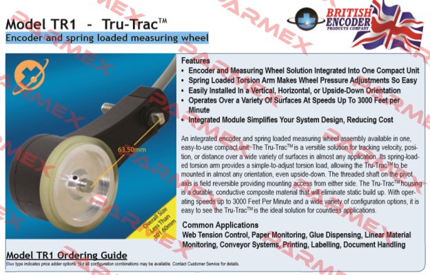 TR1-K1-R6-1800-PP-G2-ST-IP50 British Encoder