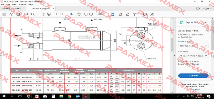 Type: T60 CB2 Sesino