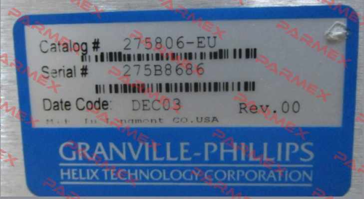 275806-EU  obsolete, direct replacement is 275400-1-GD-T  GRANVILLE PHILLIPS