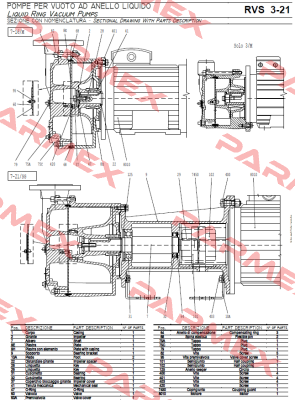 Pos.2 -Working wheel for RVS 7/M  Robuschi