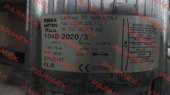 104 B - 2020 / 3 obsolete, alternative 104B-3045/1Q Euro Motors Italia