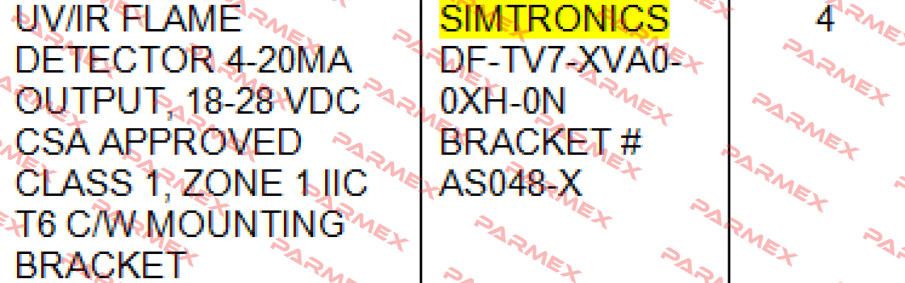 DF-TV7-XVA0-0XH-0N  Simtronics