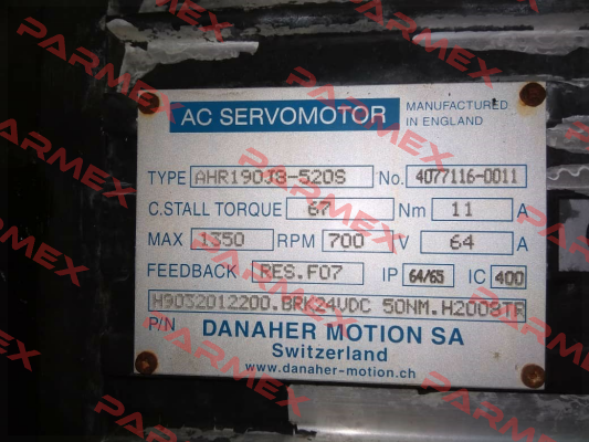 AHR190J8 - 520S Danaher Motion