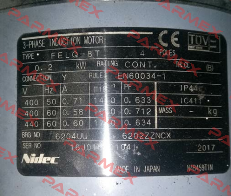 FELQ-8T Nidec
