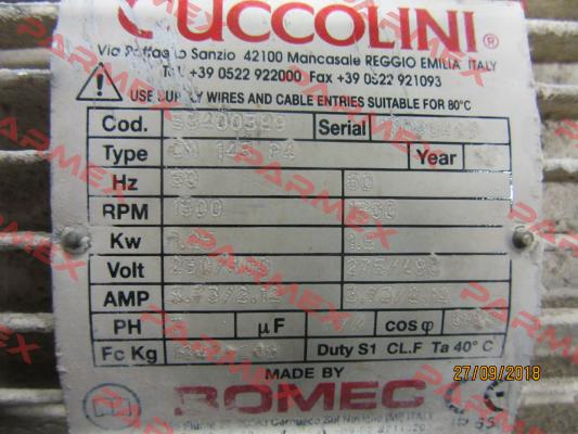 bearings for CM143 P4 Cuccolini