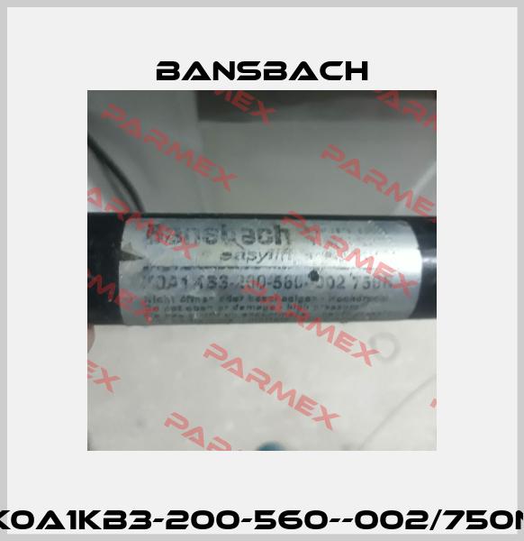 K0A1KB3-200-560--002/750N Bansbach