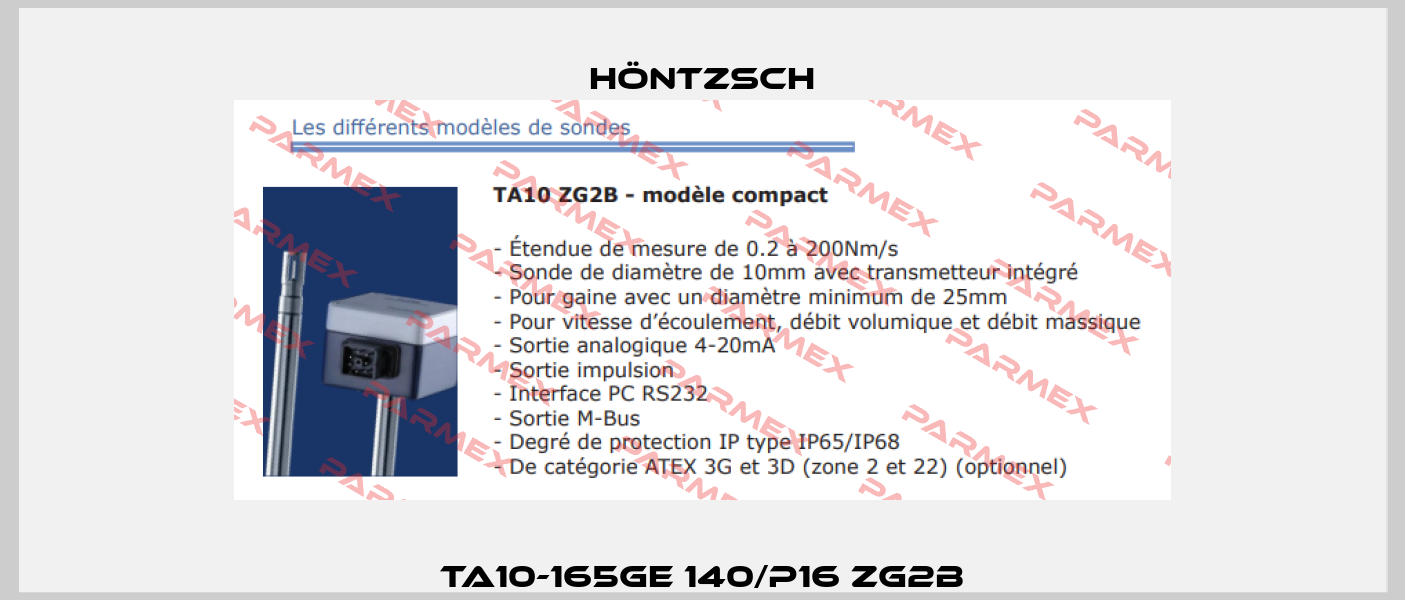 TA10-165GE 140/p16 ZG2b Höntzsch