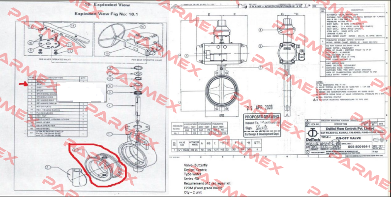 EPDM SS410 S/N 50 Deltech