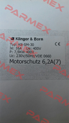 KB-SM-30 (230V/50Hz/VDE 0660) Klinger Born