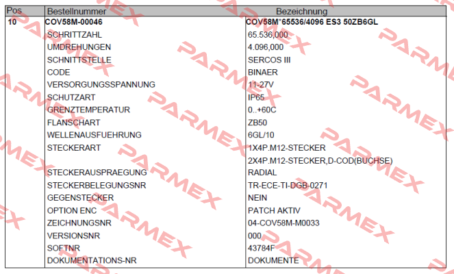 COV58M-00046 TR Electronic