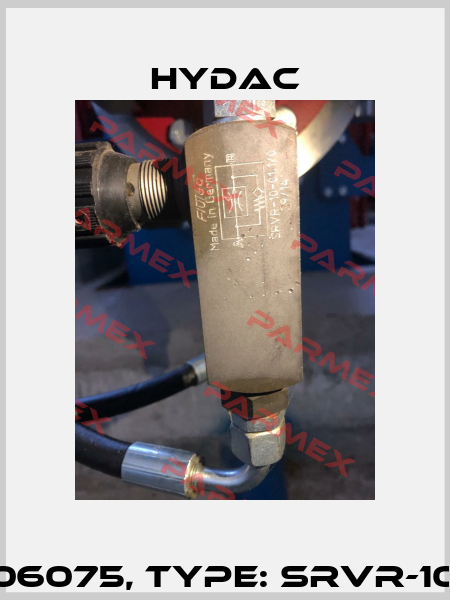 P/N: 706075, Type: SRVR-10-01.1/0 Hydac