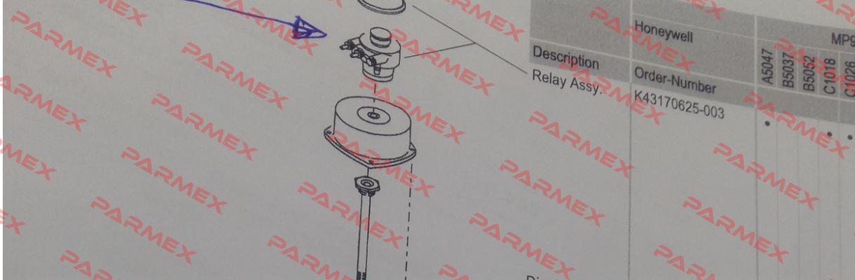 K43170625-003 Honeywell