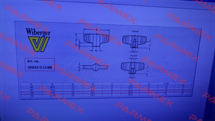 GN 834-58-M8-D-MT Wiberger