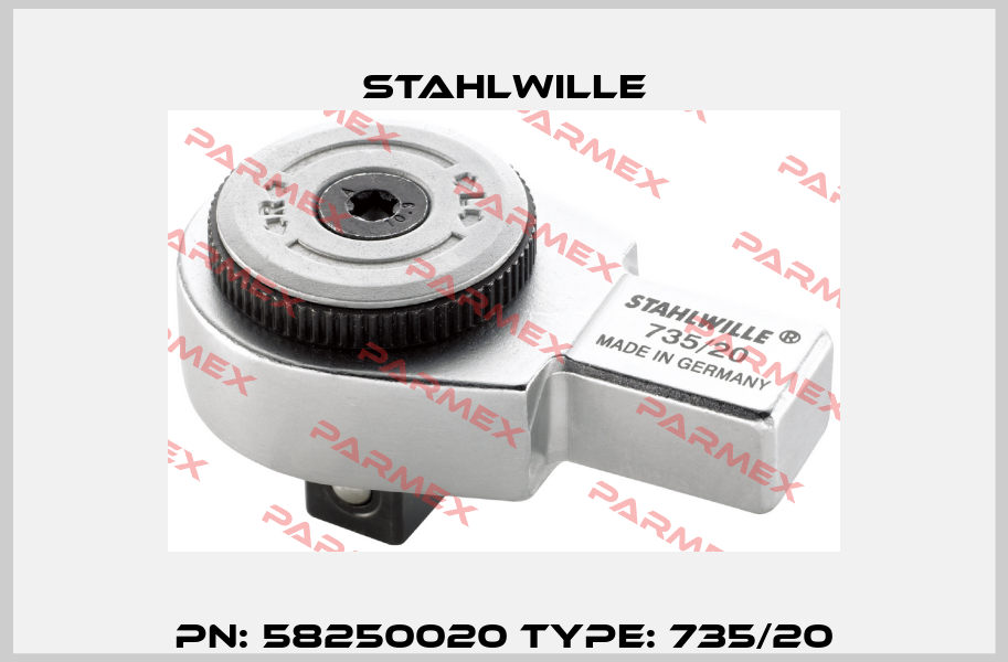 PN: 58250020 Type: 735/20 Stahlwille
