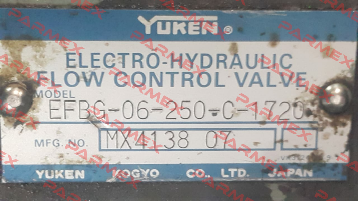 EFBG-06250-0-1720 Yuken