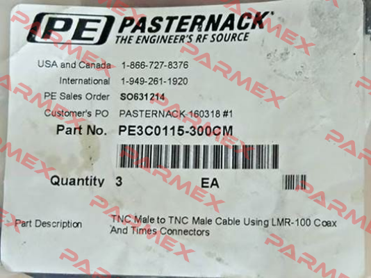 PE3C0115-300CM Pasternack