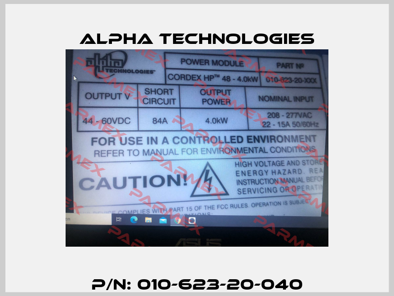 P/N: 010-623-20-040 Alpha Technologies