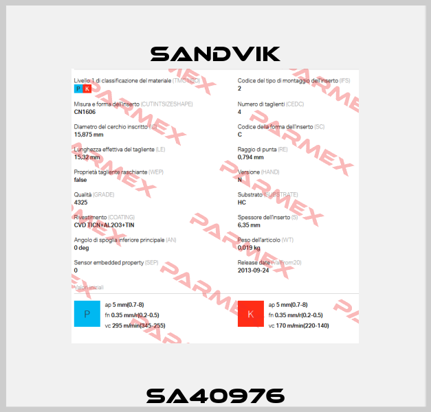 SA40976 Sandvik