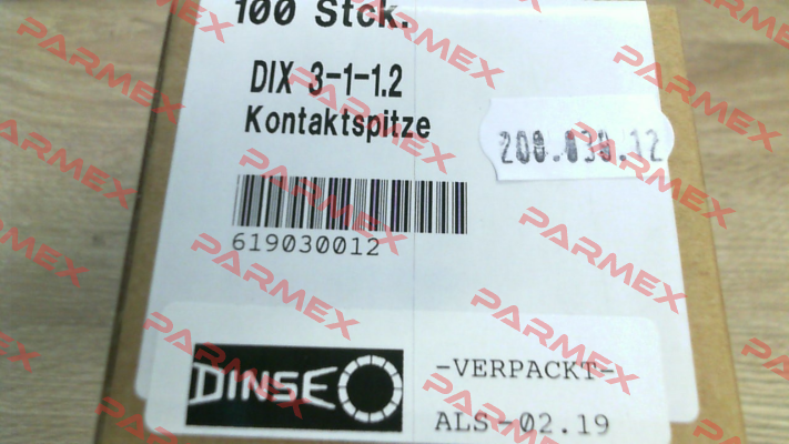 DIX 3-1-1.2 (pack x10) Dinse