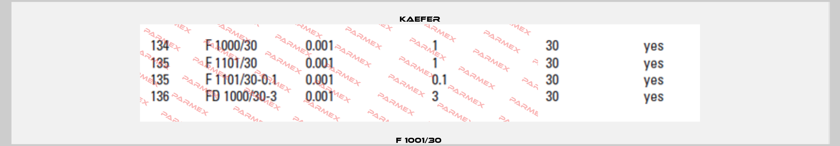 F 1001/30  Kaefer