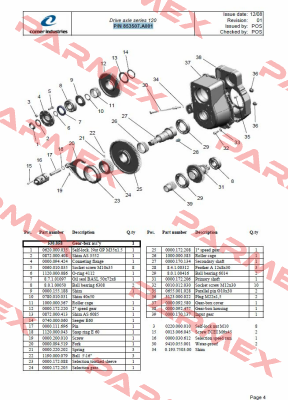 (9901300) 0780010031  Comer Industries