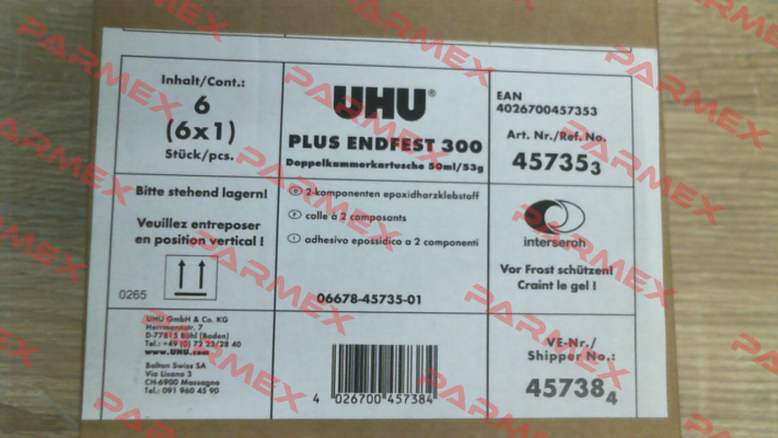 45738  PLUS ENDFEST 300 (1 pack, 1x 6 pcs) UHU