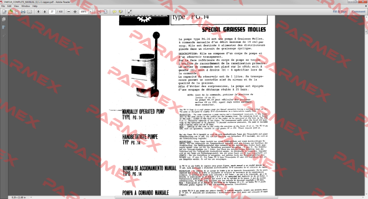 PG-14 alternative PFE-15-1.0  Mecafluid