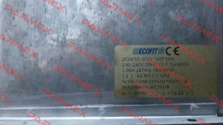 2GDF55-03W 160*160L Ecofit