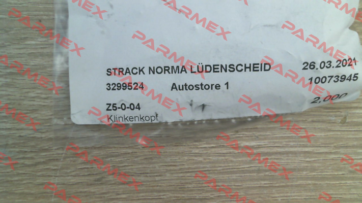 p/n: 69999; Type: Z5-0-04 Strack