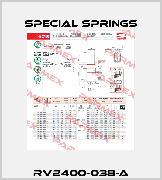 RV2400-038-A Special Springs