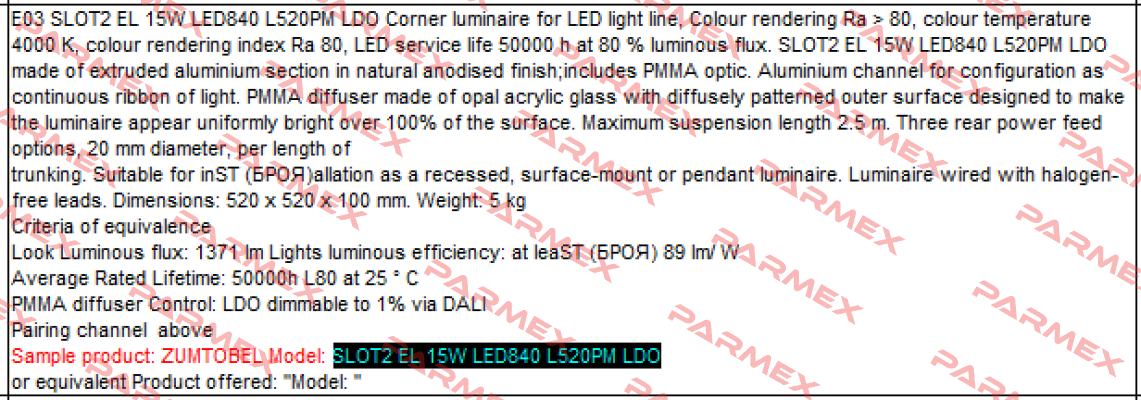 SLOTLIGHT INFINITY luminaire + corner 3  Zumtobel