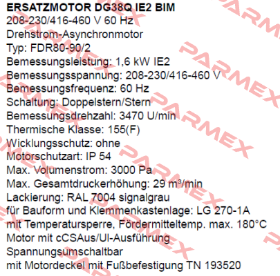 DG38Q IE2 BIM (FDR80-90/2)  Dietz-Motoren