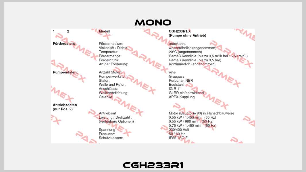 CGH233R1 Mono