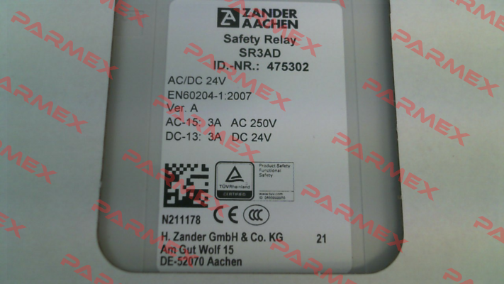 475302 \ SR3AD AC/DC 24V ZANDER AACHEN