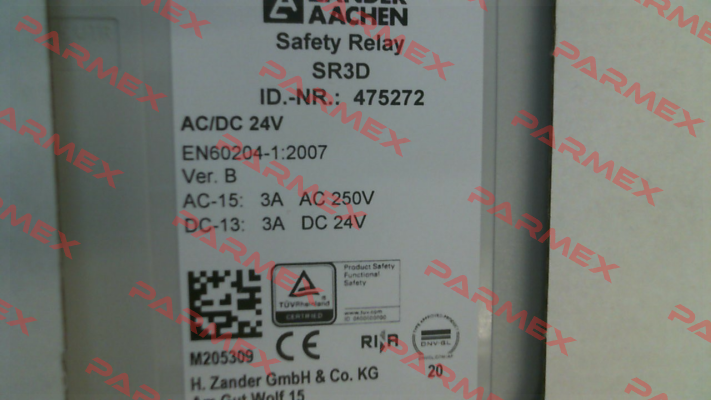 475272 / SR3D AC/DC 24V ZANDER AACHEN