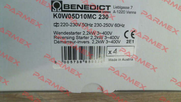 K0W05D10MC 230 Benedict