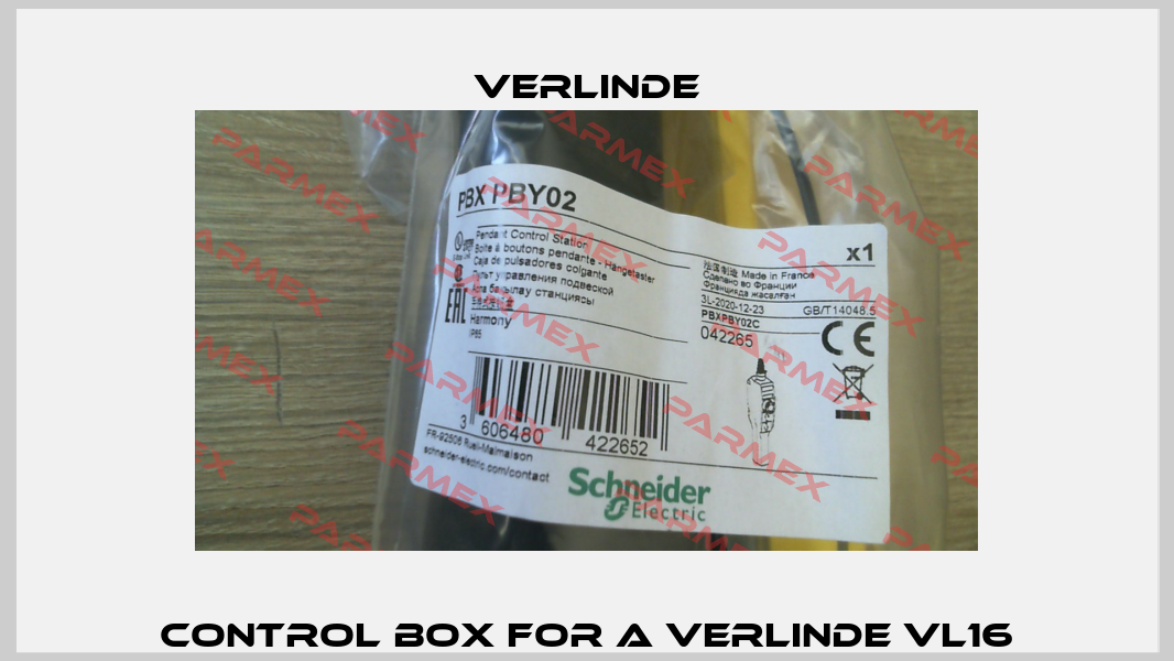 Control box for a Verlinde VL16 Verlinde