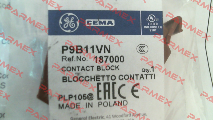 187000 Cema (General Electric)