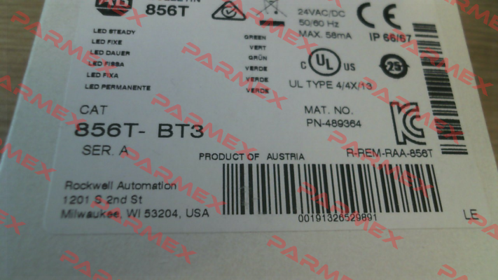 856T-BT3 Allen Bradley (Rockwell)