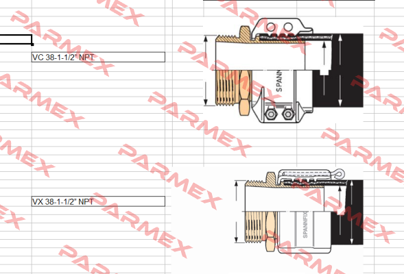 VC 38-1-1/2” NPT  Elaflex