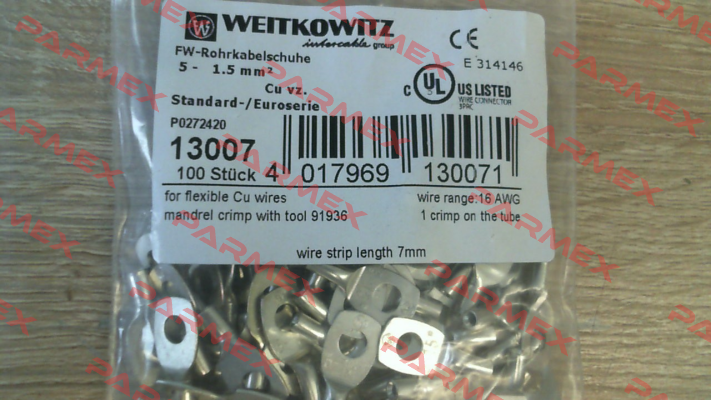 13007(1 pack 100 pcs) WEITKOWITZ