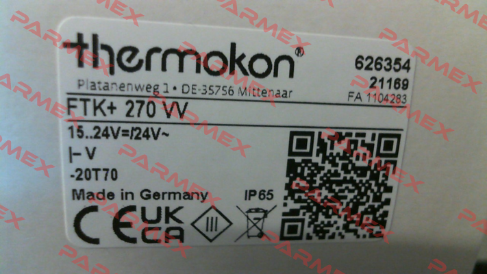 626354 (FTK+ 270 VV) Thermokon