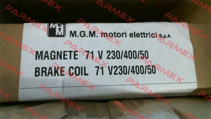 BA-71 AC 230/400V 50HZ M.G.M MOTORI