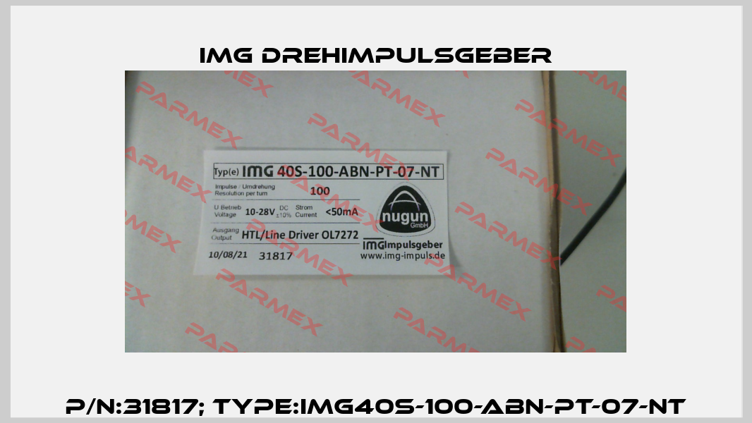 P/N:31817; Type:IMG40S-100-ABN-PT-07-NT IMG Drehimpulsgeber