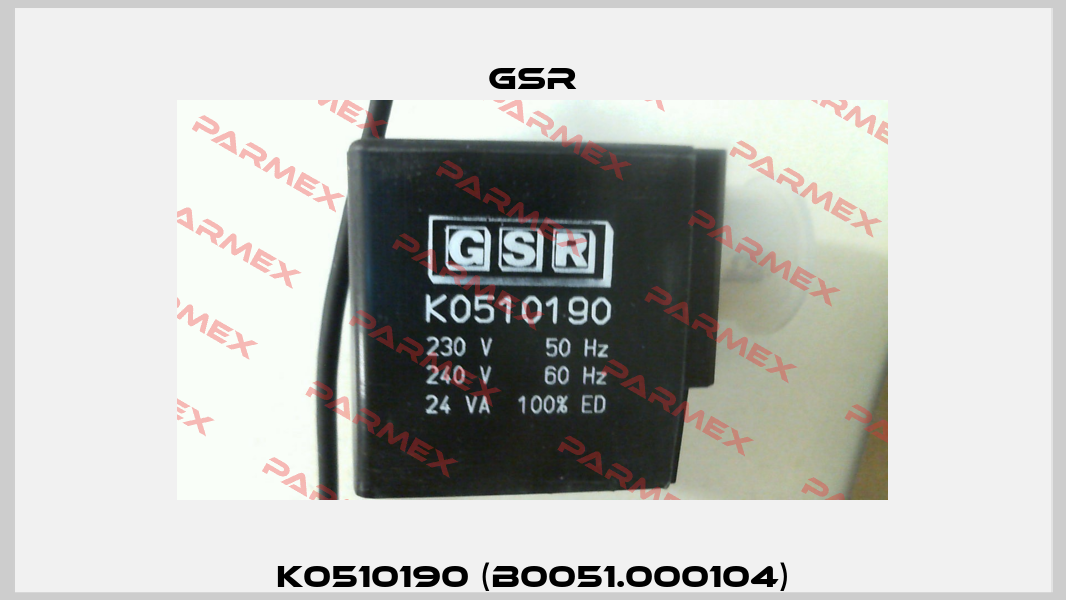 K0510190 (B0051.000104) GSR